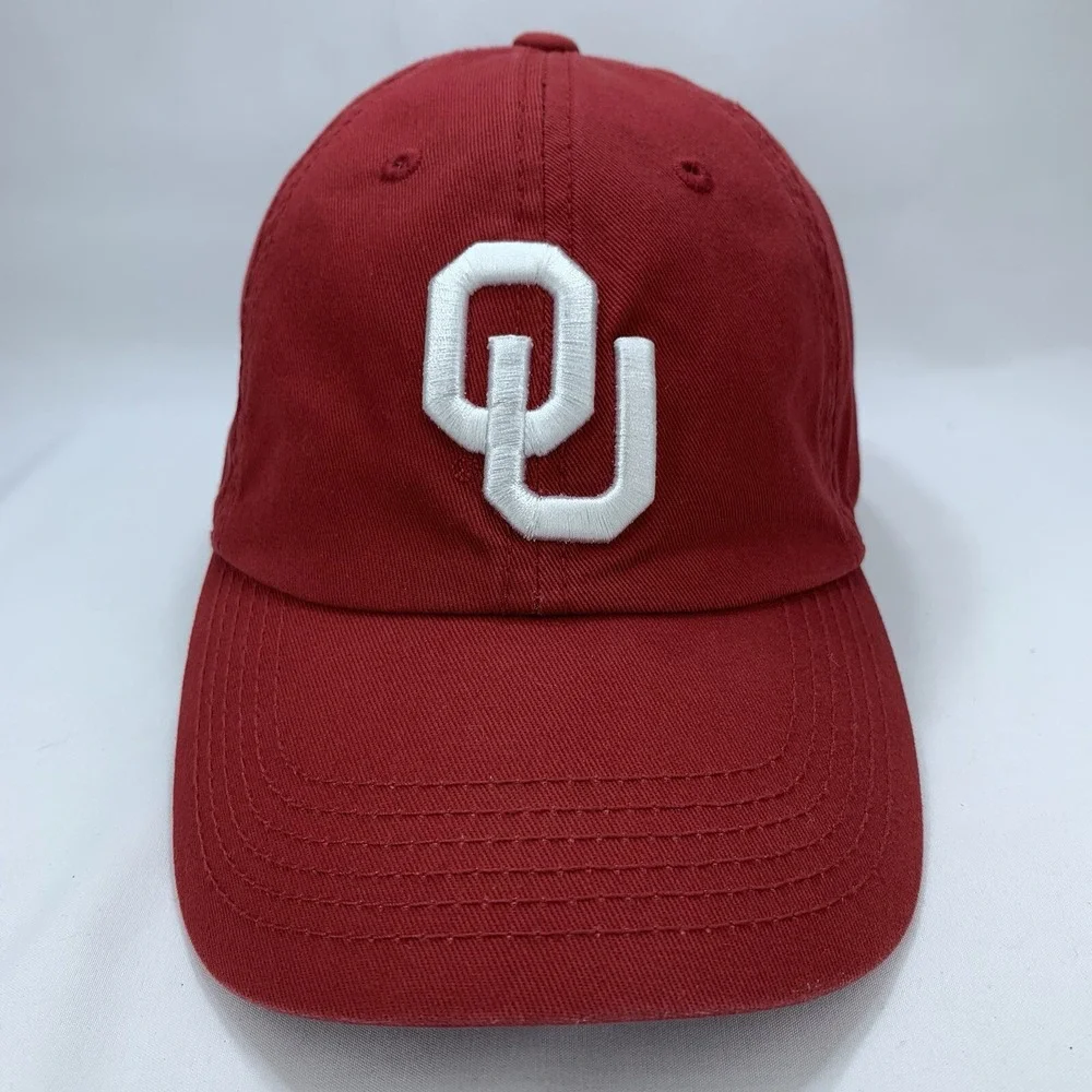 OU Oklahoma Hat Womens Red Adjustable Strapback Baseball Cap Sooners TOW